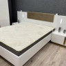 Комплект прикроватных тумб Perfect Home Arco (Marco) 2S/60 с подсветкой белый глянец/дуб грандсон 