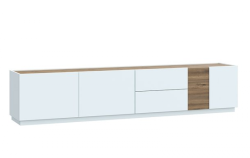Гостиная Forte LEWISVILLE Wall unit combination _01 Серый/Дуб Валенсия