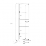 Гостиная Forte LEWISVILLE Wall unit combination _01 Серый/Дуб Валенсия