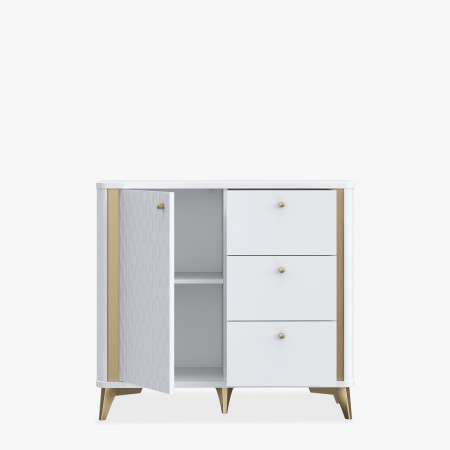 Комод Forte FORREST HILLS FTHK221 LB белый-золото