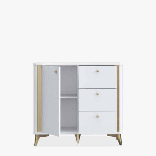 Комод Forte FORREST HILLS FTHK221 LB белый-золото