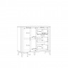 Комод Forte FORREST HILLS FTHK221 LB белый-золото