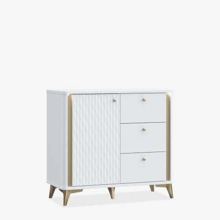 Комод Forte FORREST HILLS FTHK221 LB белый-золото