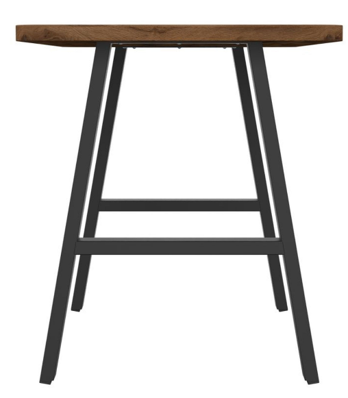 Стол обеденный AMF- Astra 1200 (1200х670хН770) черный графит/дуб ливорно