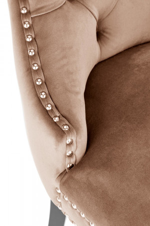 Стул обеденный HALMAR MIYA (бежевый/черный)