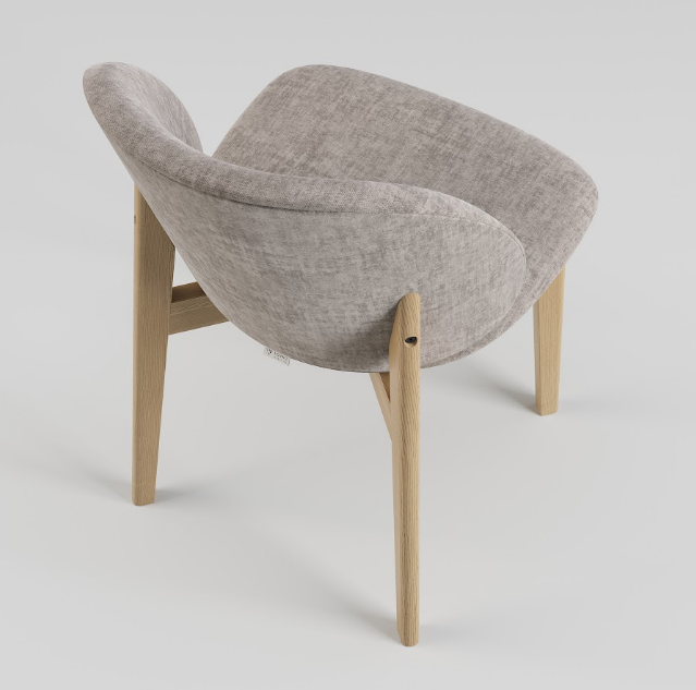 Стул обеденный LVK- Robin массив ясеня (натуральный)    