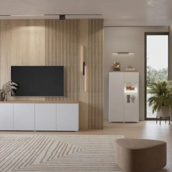 Комплект в гостиную Helvetia MODO (белый/дуб маувелла)