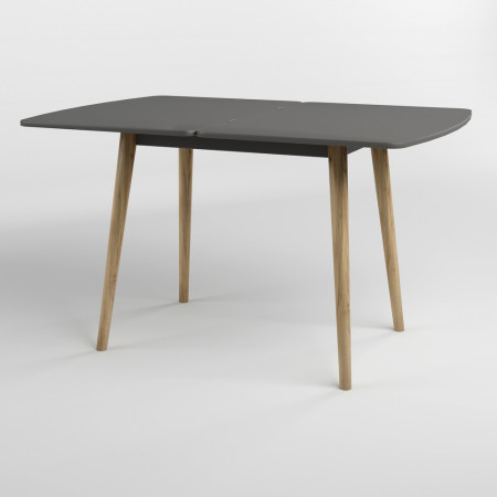 Раскладной стол  LION- Майами-3 Антрацит 90х60/90х120 (LION-041261)