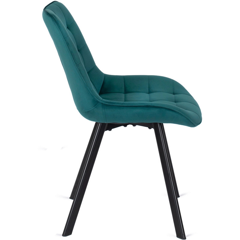 Стул обеденный MEBEL ELITE RICK бирюзовый велюр