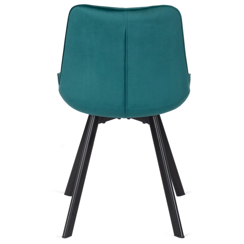 Стул обеденный MEBEL ELITE RICK бирюзовый велюр