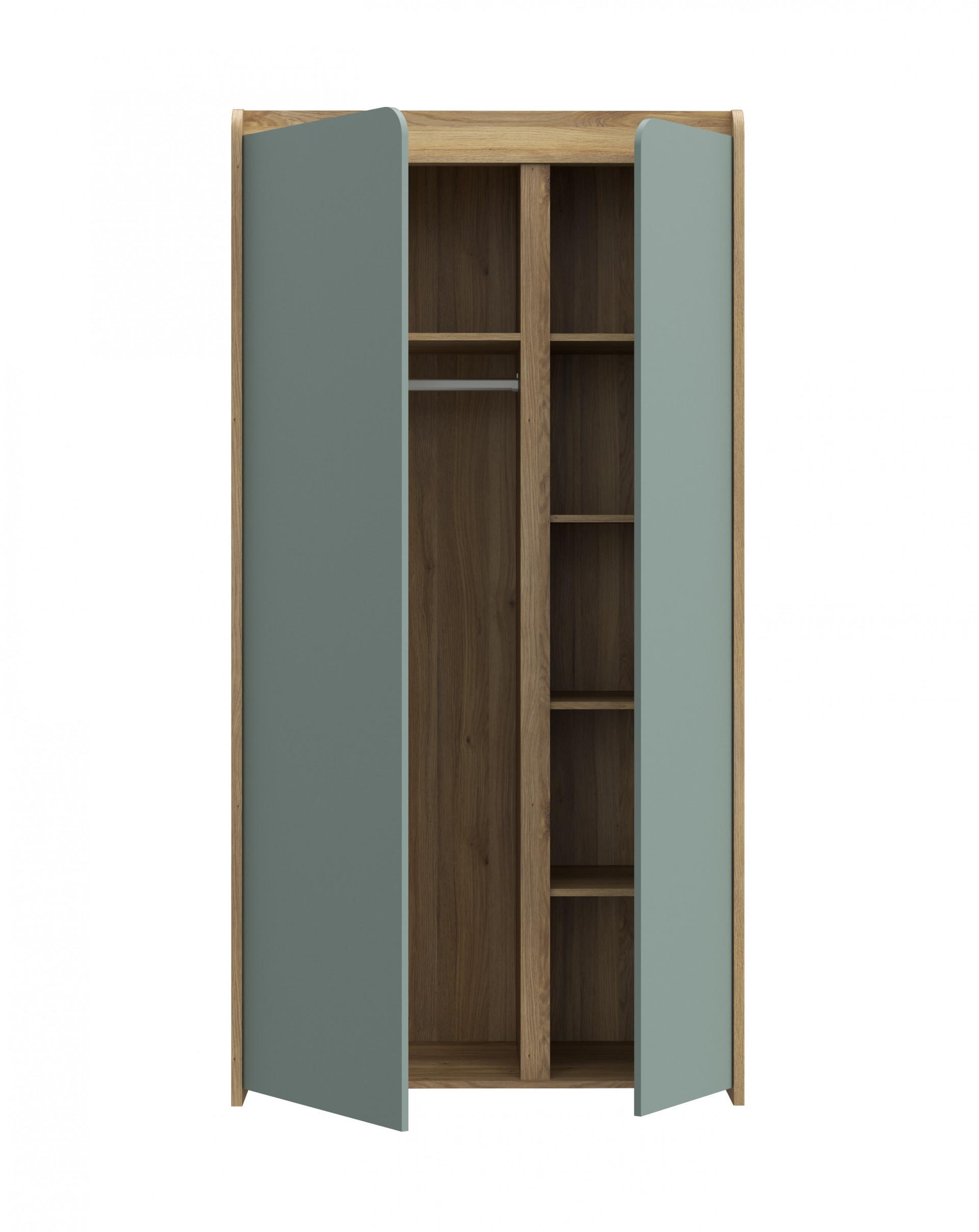 Шкаф на 2 двери Forte HOA HOAS821 (дуб маувелла/шалфей)