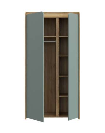 Шкаф на 2 двери Forte HOA HOAS821 (дуб маувелла/шалфей)
