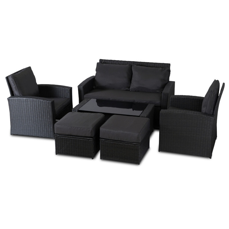 Комплект модульной садовой мебели Siesta  Флорида (черный)