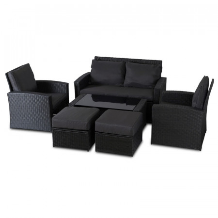 Комплект модульной садовой мебели Siesta  Флорида (черный)