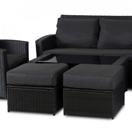 Комплект модульной садовой мебели Siesta  Флорида (черный)