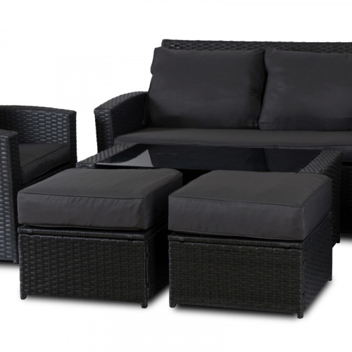 Комплект модульной садовой мебели Siesta  Флорида (черный)
