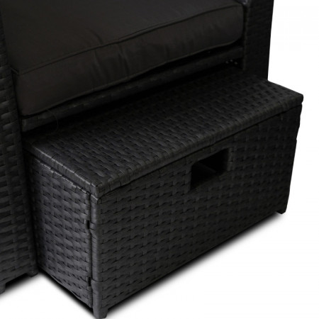 Комплект модульной садовой мебели Siesta  Флорида (черный)