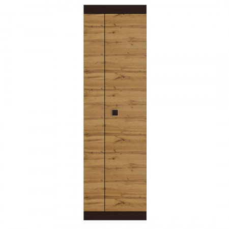 Шкаф распашной на 2 двери EVR- Соната-600 венге + фасад крафт золотой