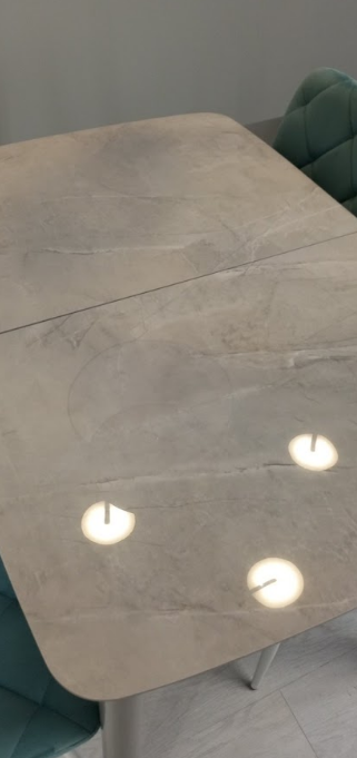 Стол обеденный модерн VTR- TM-84 калакатта мрамор + серый 