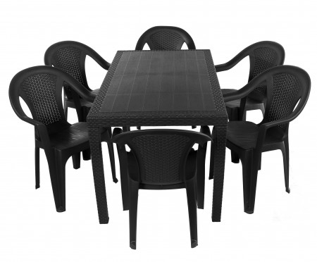 Набор садовой мебели OST- Progarden Стол Joker+кресло Ischia Антрацит