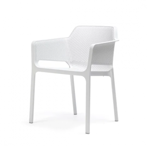 Комплект Nardi DEI- стол Clipx 70 см + 4 кресла Net, Bianco
