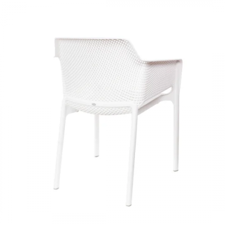 Комплект Nardi DEI- стол Clipx 70 см + 4 кресла Net, Bianco