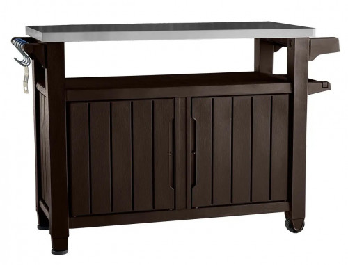 Стол- буфет для барбекю ECO-  Keter UNITY XL, коричневый 207 л