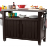 Стол- буфет для барбекю ECO-  Keter UNITY XL, коричневый 207 л