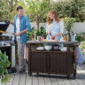 Стол- буфет для барбекю ECO-  Keter UNITY XL, коричневый 207 л