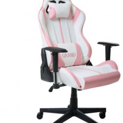 Кресло геймерское MFF- VR Racer Original Grand белый/розовый