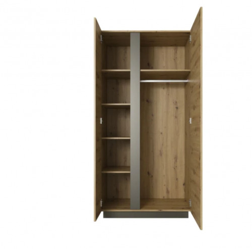 Шкаф двухдверный Perfect Home Arco (Marco) 2D/96 дуб Артизан/графит
