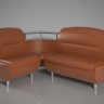Кухонный уголок  SNT- Смузи (160х125х85) однотон