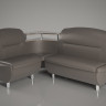 Кухонный уголок  SNT- Смузи (160х125х85) однотон