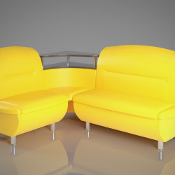 Кухонный уголок  SNT- Смузи (160х125х85) однотон
