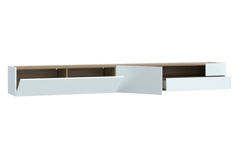 Гостиная Forte LEWISVILLE Wall unit combination _02 Серый/Дуб Валенсия