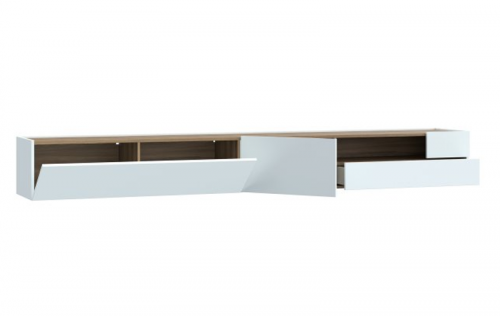 Гостиная Forte LEWISVILLE Wall unit combination _02 Серый/Дуб Валенсия