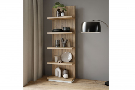 Гостиная Forte LEWISVILLE Wall unit combination _02 Серый/Дуб Валенсия