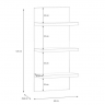 Гостиная Forte LEWISVILLE Wall unit combination _02 Серый/Дуб Валенсия