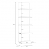 Гостиная Forte LEWISVILLE Wall unit combination _02 Серый/Дуб Валенсия