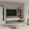 Гостиная Forte LEWISVILLE Wall unit combination _02 Серый/Дуб Валенсия