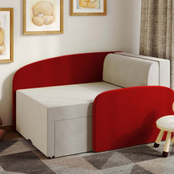 Кресло-кровать VRN- SMILE 80х170 см (красный)