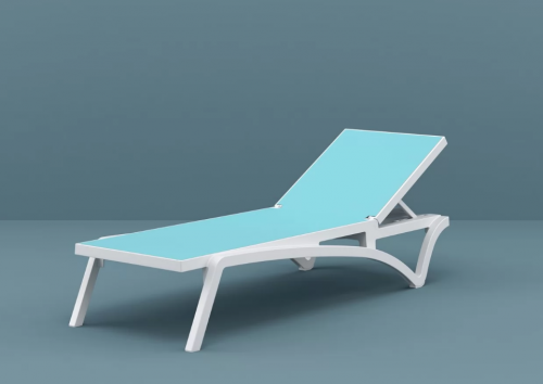 Шезлонг ZST-  SIESTA Pacific (white - turquoise)