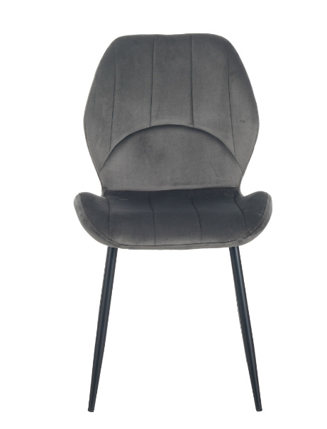 Стул обеденный AMF- Стул Astra черный/ вельвет темно-серый