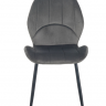 Стул обеденный AMF- Стул Astra черный/ вельвет темно-серый