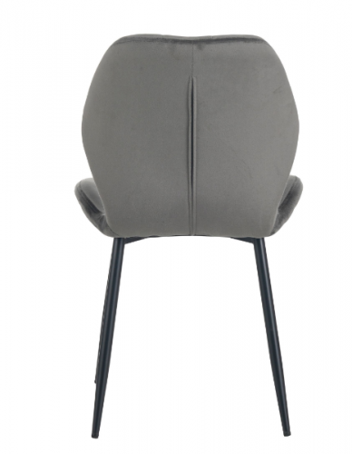 Стул обеденный AMF- Стул Astra черный/ вельвет темно-серый