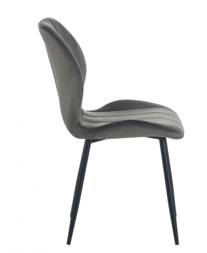 Стул обеденный AMF- Стул Astra черный/ вельвет темно-серый