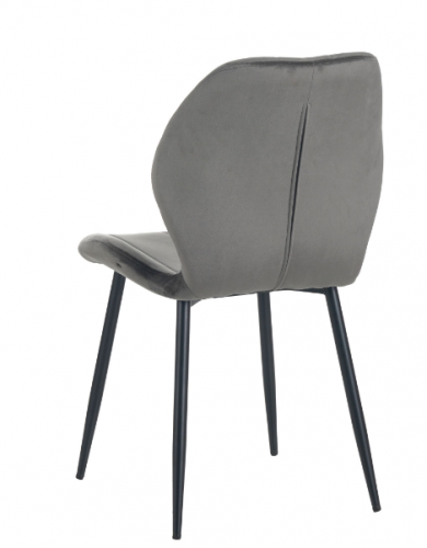 Стул обеденный AMF- Стул Astra черный/ вельвет темно-серый