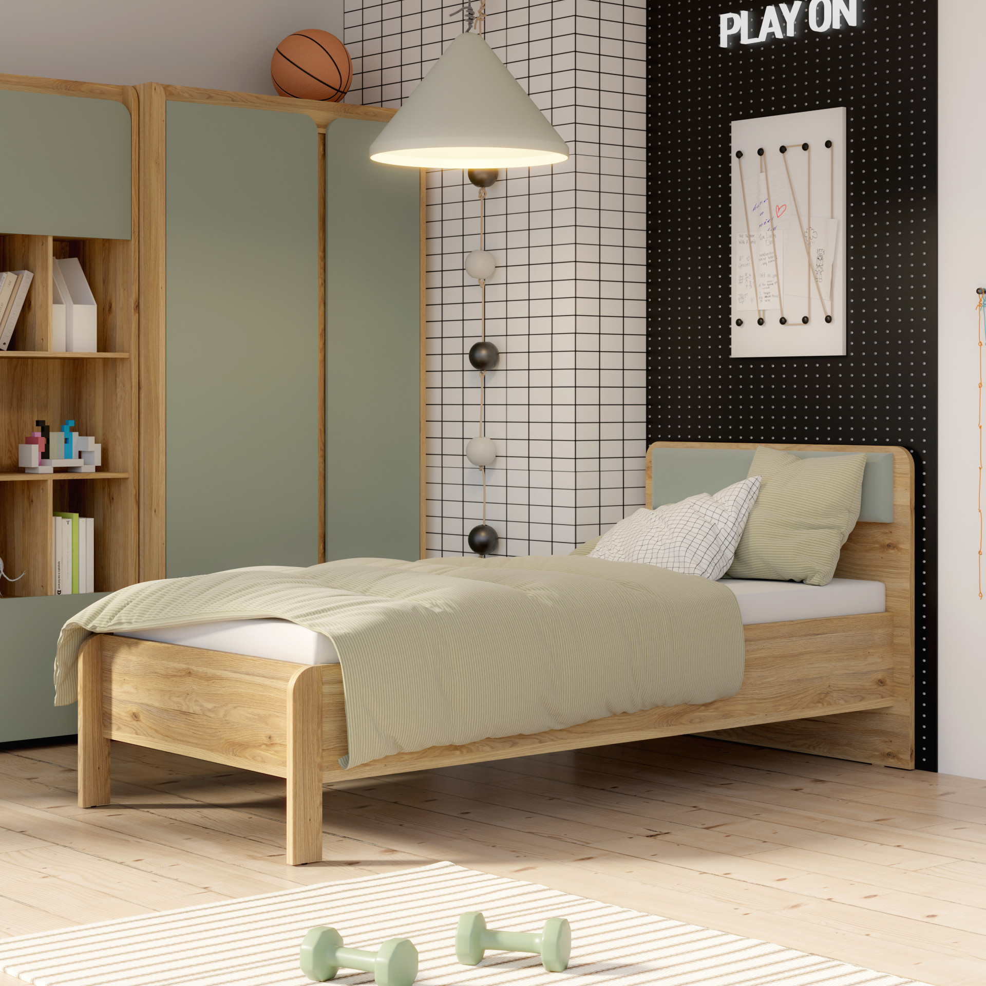 Комплект в детскую Forte HOA (дуб маувелла/шалфей)