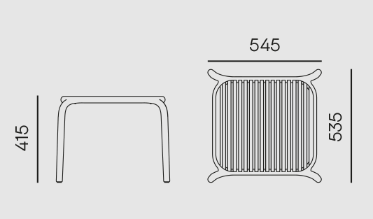 Стол кофейный садовый VLL- FERNE Berne (зеленый, серый)