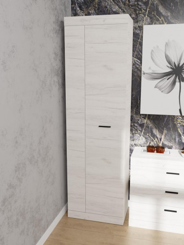 Шкаф распашной на 2 двери EVR- Соната-600 крафт белый